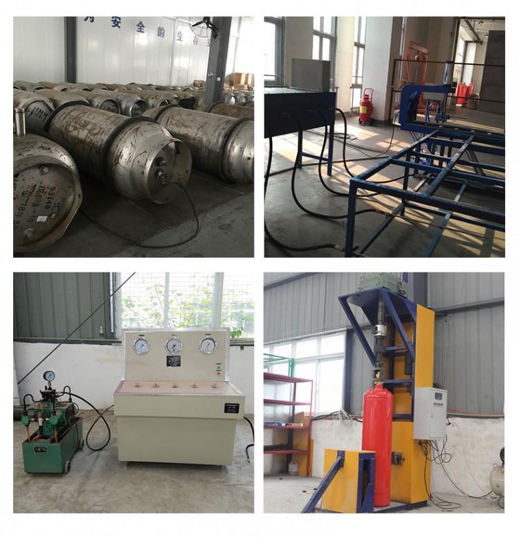 IG541氣體鋼瓶充裝滅火藥劑科現(xiàn)場工作流程